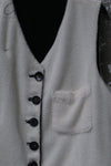 ARCHIVIO J.M.Ribot 24 Autumn and Winter Double-sided vest Italy Unisex AJM-GL01/NR/PL-0 Black